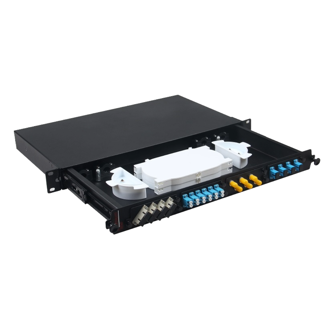 Fibre Channel Patch Panel SC, ST, LC, FC-D-flange or blank adapter panels